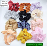 Impression Scrunchies For Womens and Girls ( Pack of 12)
